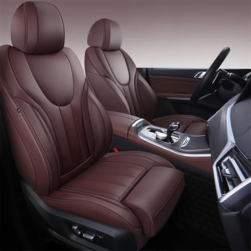 Housse de siège de voiture personnalisée en cuir synthétique marron pour Macan et Cayenne