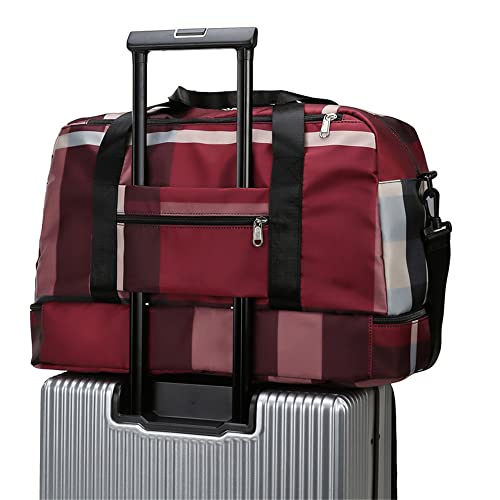 Bolsa de viagem, sacola esportiva, bolsa de ginástica, bolsa de ombro, bolsa de fim de semana para m