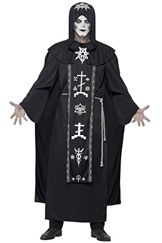 Smiffys mens Dark Arts Ritual Adult Sized Costume, Black, One