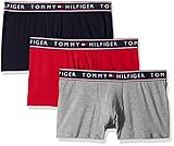 Tommy Hilfiger Men's Underwear Cotton Stretch Trunk, Mahogany, Medium