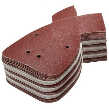 Generic 40Pcs Aluminum Oxide Mouse Sanding Sheets 120 Grit For Black And Decker Detail Palm Sander