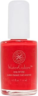 Honeybee Gardens Water-Based Nail Enamel, Wild Fire, Matte Bright Red With a Hint of Orange, Eco-Friendly, Odorless & Vibrant Polish, 0.5 fl oz