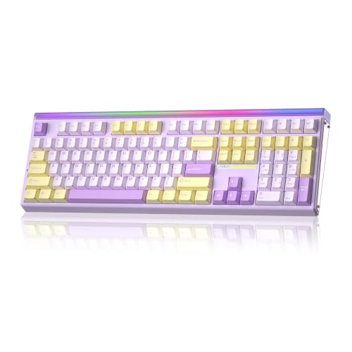 Image of Aula H108 Wireless Silent Mechanical Keyboard with Number Pad Hot Swappable