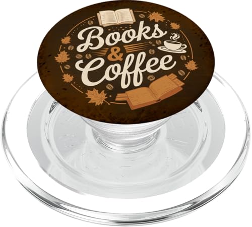 Books And Coffee Book Lover Bookish Reading Librarian PopSockets PopGrip für MagSafe