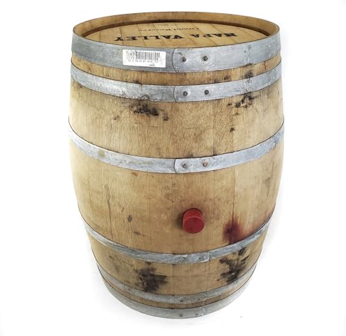 Reclaimed Wine Barrel – Full Size Oak Barrel for Decorative Use, Planter, Furniture or Rustic Decor – Approx. 35” Tall