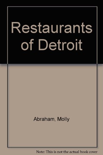 Restaurants of Detroit 0937247111 Book Cover
