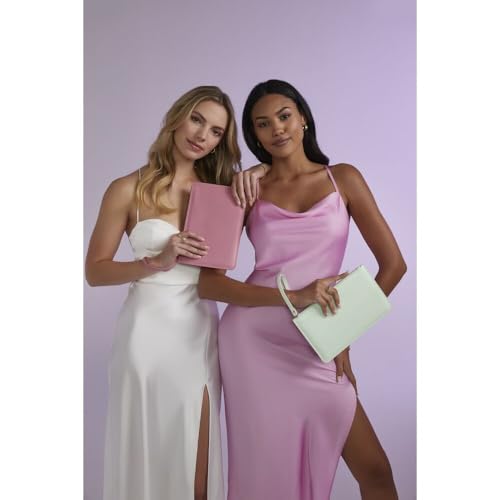 BagBase BG750 Boutique Accessory Pouch - Premium Leather-Look PU - Essential for Travel & Cosmetic - Dusky Pink