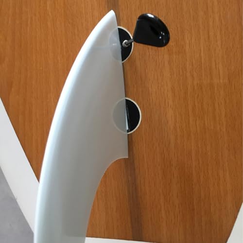 Namvo 3Pcs FCS Surfbrett G5 Flossen Kunststoff Surfbrett Flossen Stil Thruster Set Weiß