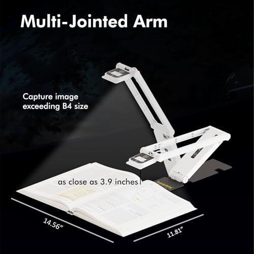 INSWAN Câmera/webcam portátil para documentos INS-Flip 4 K USB — Ultra HD de 13 MP, design dobrável, foco automático, microfone e LED embutidos, Mac OS, Windows, Chromebook compatível para ensino à - Imagem 6