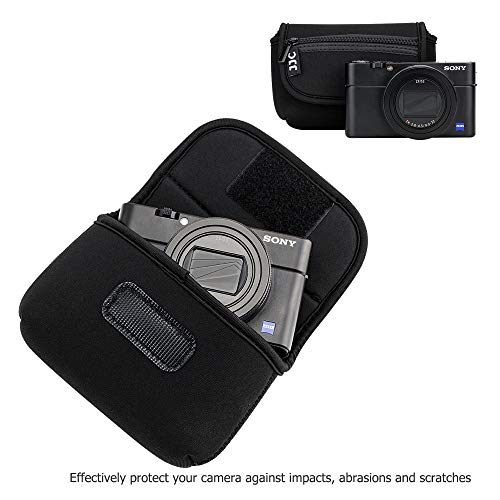 Jjc Neoprene Compact Digital Camera Case Travel Pouch For Sony Zv-1 Rx100 Vii Va Vi V Iv Iii Ii Dsc W800 W830 Wx500 Hx99 Hx90V Hx80 For Canon G7X Iii Ii G9X Ii Sx740 Sx730 Sx620 Sx610 Elph 360 190 180 #TOP4