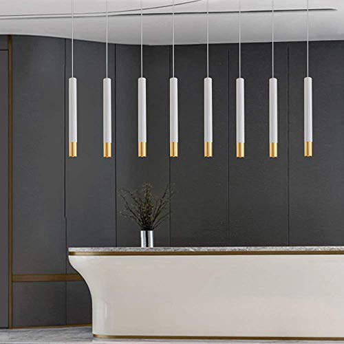 Lámpara colgante LED soluciona falta de luz regulable de tubo largo para barra de cocina 5