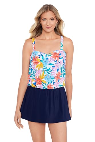 Womens Blouson Swimdress