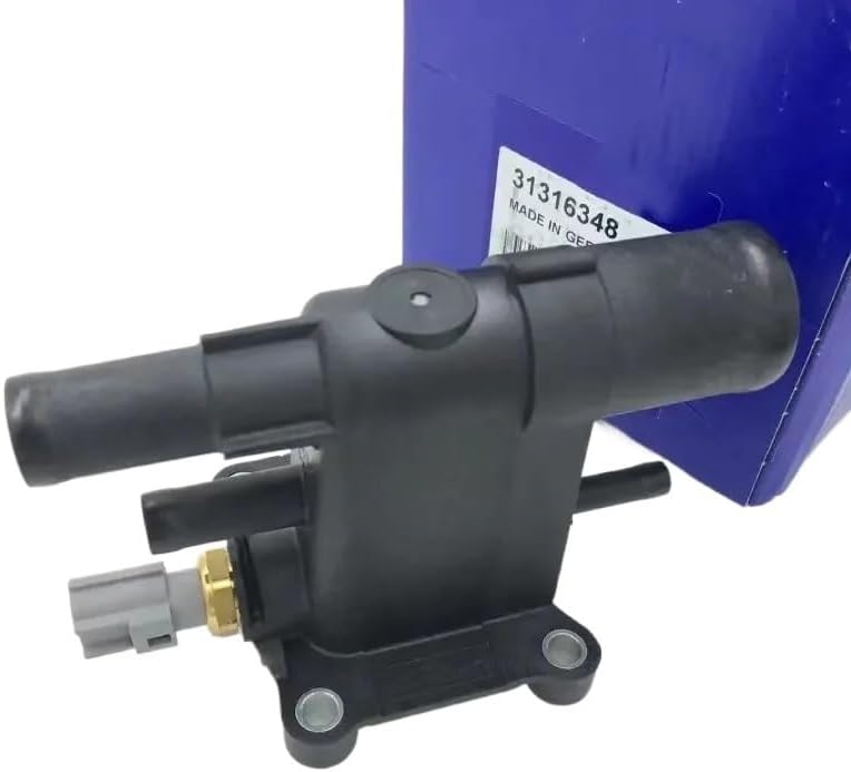 PETROL ENGINE COOLANT THERMOSTAT HOUSING WATER OUTLET CONNECTOR 2.0L Compatible With VOLVO S60 V60 XC60 V70 S80 S80L 31316348