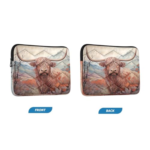 Funda para laptop Farmhouse Highland Cow 13-14 pulgadas miniatura 2