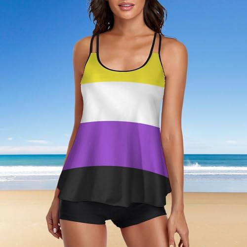 Two Piece Swimsuits for All Women, V-Neckline Swimming Suit Monokini4