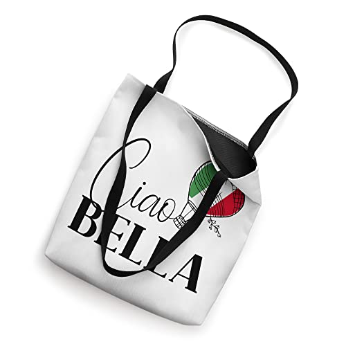 Ciao Bella Italy Graphic with Italian Flag Tote Bag miniatura 2