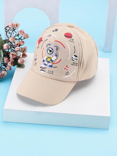 Image of PASSION PETALS Summer Dino Rockstar Baseball Cap for Kids Boys and Girls 2-4Years