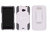 Ventev Edge Holster/Case Combo for HTC EVO 4G LTE - White/Gray