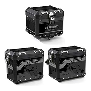 Az Graphishop Kit de protections adhésives pour valises Alu 2ème modèle pour BMW R 1250 GS Adventure 2021 VA2-R1250GSADV-21 (Triple Black)