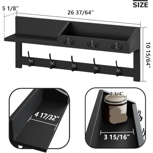 Perchero de pared para colgar chaquetas sin ocupar espacio en el suelo 7