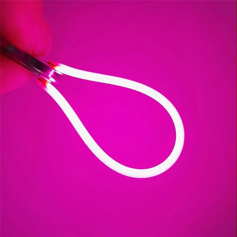 10 szt. 3 V COB LED filament elastyczny niebieski czerwony zielony żarówka Edison części zginany elastyczny filament LED DC3V akcesoria do źródła światła, różowy, 260 mm (10,23 cala)