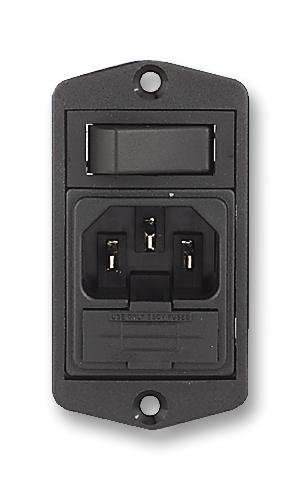Connecteur alimentation AC mâle 10A 250VAC embase IEC 60320 pour fiche secteur