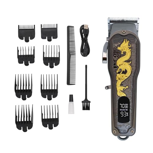 Image of NIKAI NK-1982 Salon Series Professional Cordless Hair Clippers Electric Hair Cutter Machine Kit Wireless Hair Grooming Trimmers Set, Rechargeable Li-ion Battery 2000mAh 120 mins Runtime, Design D