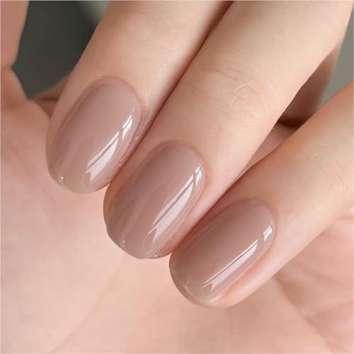 GAOY Nude Jelly Gel Nail Polish, 16ml Sheer Translucent Netural Soak Off Gel Polish, UV Light Cure for Nail Art DIY at Home, 3157 Bare Glow