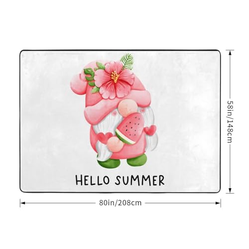 Tapis antidérapant lavable grand format motif nain