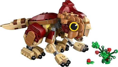 Jurassic World Dinosauro cucciolo Dolores: Aquilops - Dinosauro Giocattolo da Esposizione e Gioco con Pianta di Fiori - Regalo per Bambini e Bambine da 7 Anni e Fan del Film La Rinascita - 76970 - Lego - Immagine 10
