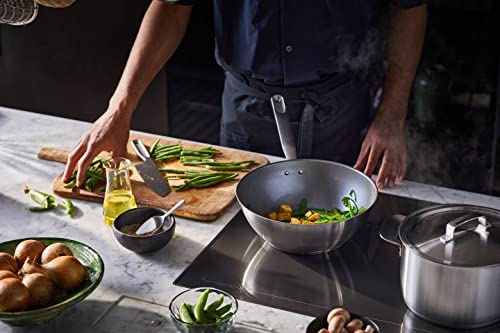 Wok Fiskars 28 cm Capacidad 4.5 L Acero Inoxidable miniatura 5