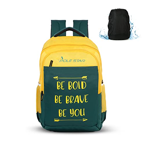 Polestar One Size Polyester Bold 42 L Bag For College, School, Office, Casual Multipurpose Backpack With 15.6' Laptop Compartment, Water Resistant, Unisex Design, Stylish & Durable - 1 Year Warranty