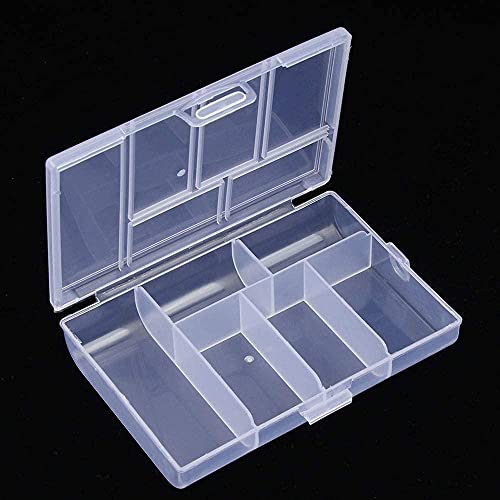 Image of 6 Grids Plastic Organizer Box Storage Container Jewelry Box (4)