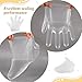 200PCS Paraffin Wax Liners for Feet and Hand, Plastic Paraffin Foot Covers and Hand Covers Disposable Paraffins Wax Bath Liners with Fixing Sticker Larger and Thicker for Hands & Feet Thermal