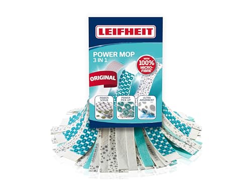 Leifheit Power Mop Tête de Rechange en Plastique Turquoise Taille Unique 40 x 30 x 10,5 cm