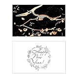 DIYthinker Knochen Miniatur Dinosaurier Knochen Weihnachtskarte Souvenir Botschaft