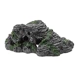 BUGUUYO Tortoise Hide Cave Terrarium Basking Platform Durable Rockery for Frogs Lizards Turtles Easy Climbing Ramp for Aquatic Pets Fun Aquarium Decor