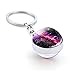 Zyj stores Llaveros Arte Moderno Sistema Solar Galaxy Planet Llavero Vidrio Imagen...