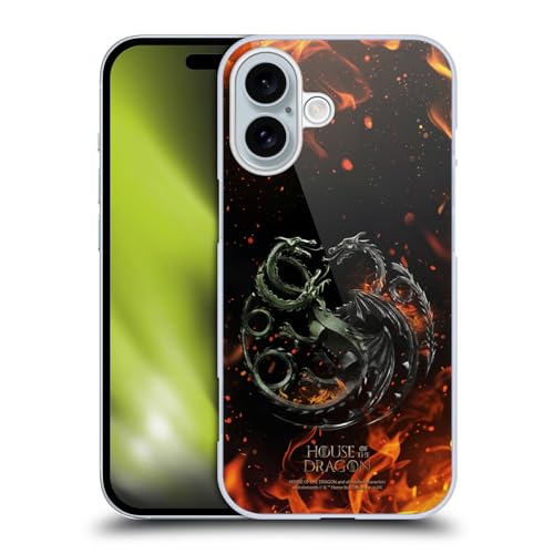 Head Case Designs Officially Licensed House of The Dragon: Television Series War of Dragons Season 2 Key Art Hard Back Case Compatible with Apple iPhone 16