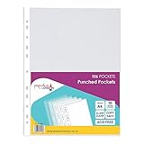 106 pochettes en polypropylène perforé de grande qualité