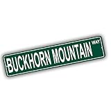 Colorado Mountains Pick Your Mountain Compatible/Replacement for Buckhorn Mountain United States Mountain Aluminum Metal Tin Street Sign Style Home Decor For Man Cave Poker Tavern Game Room