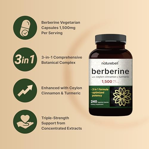 NatureBell Berberine HCL Complex Capsules