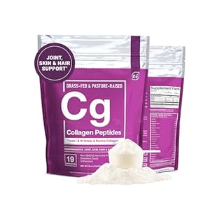 Essential Elements Hydrolyzed Collagen Peptides Powder – Supplement for Joint, Skin, Hair, & Nail Support Types I III Non-GMO, Hormone-Free, Grass-Fed 41 Servings