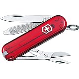 VICTORINOX SWISS ARMY Folding Knife,Ruby Classsic,7 Functions