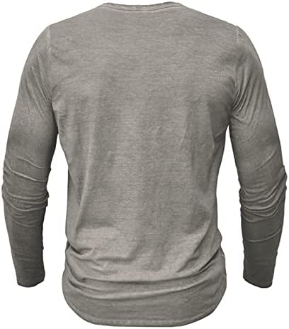 COOFANDY Camicia Henley Uomo Maniche Lunghe - T-Shirt Basic Con Abbottonatura, Tinta Unita, Vestibilità Regular, Maglione Invernale Morbido