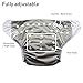 Nora's Nursery Cloth Diapers 7 Pack with 7 Inserts & 1 Wet Bag - Waterproof Cover, Washable, Reusable & One Size Adjustable Pocket Diapers for Newborns and Toddlers - B&W Unisex 2