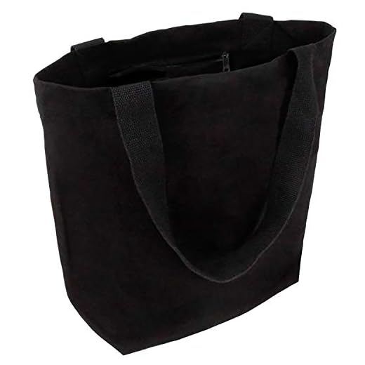 Cottonbagjoe Sac de transport élégant et spacieux - Avec poche intérieure, fermeture éclair et grand fond - Sac en coton - Certifié Öko-Tex 100 Standard