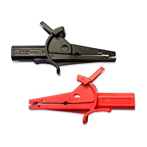 PeakTech Insulated Crocodile Clips - CAT III Cover