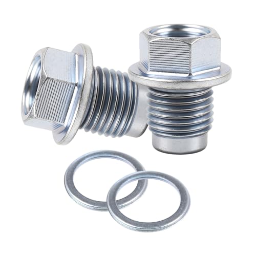 2PCS for Subaru Oil Drain Plug 32195AA021 with Washer Crush