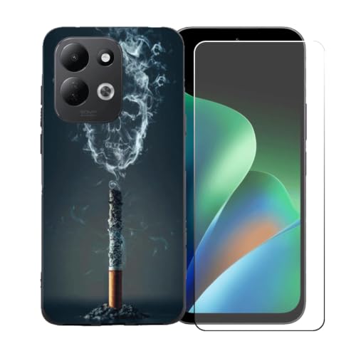 BMPNLSZ �K�p Redmi 17 4G �X�}�z�P�[�X + HD�����K���X�ɓK�����ėpTPU�ی�J�o - BST18 | HD�����K���X�ɓK�����ėpTPU�ی�J�o�[�A�V���J�Q���V�F���o���p�[�ی�o�b�N�V�F��-�K�p Redmi 17 4G�ɓK����9�d�x�X